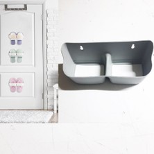 Uravas Store 3 Adet Banyo Terlik Tutucu - Kapı Arkası Pratik Raf - Terlik Tutucu
