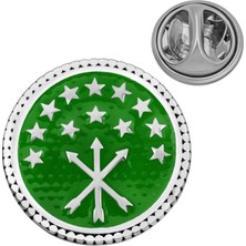 Hanno Telkari Gümüş Çerkes Bayrağı Rozet