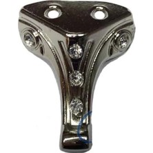 Magicool Moda Taşlı Ahşap, Mdf, Sunta Sandık Ayağı, Kutu Ayak 3,5 cm - Nikel