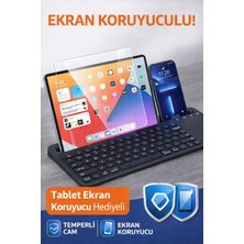 Jolita Oppo Pad 5 12.1'' Uyumlu Standlı Bluetooth Klavye Tablet Telefon Klavye+Koruyucu