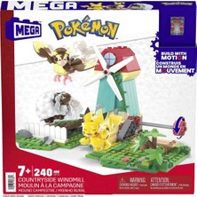 Poçi's World HKT21 Mega™ Pokémon™ Countryside Windmill - Yel Değirmeni Kasabası Seti 240 Parça +7 Yaş