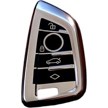 Elif Asya Ceyiz Tekstil Bmw G20 G30 G05 Anahtar Uyumlu Silikon Oto Anahtar Kumanda Kabı Kılıf Füme