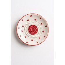 Evcime El Yapımı Seramik Rende Tabağı (13 Cm) –sarımsak, Zencefil, Meyve Püresi ve Bebek Maması Hazırlayıcı