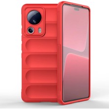 Ve Kırmızı Xiaomi Mi 13 Lite ile Uyumlu Love Serisi Darbeye Dayanıklı Kamera Korumalı Silikon Kılıf