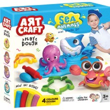 Poçi's World 03684 Art Craft Deniz Hayvanları Hamur Set 200 gr