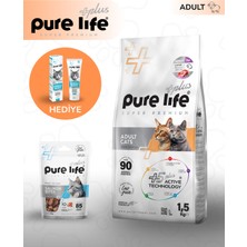 Pure Life Plus Kuzu Etli Kedi Maması 1,5 kg + Derma Paste + Ödül Maması Hediyeli Set