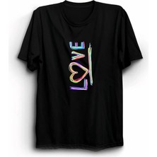 Secret Sita Evgililer Günü Için Özel Tasarım Ove Baskılı Tshirt  Iyah