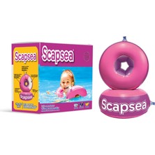 Scapsea Çocuklar Için Içi Dolgulu Yüzme Kolluğu 10- 40KG 2-12 Yaş Pembe Mor Hediyeli Ürün