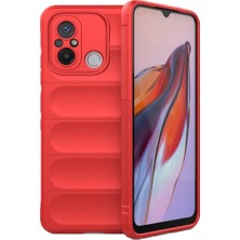 Ve Kırmızı Xiaomi Redmi 12C ile Uyumlu Love Serisi Darbeye Dayanıklı Kamera Korumalı Silikon Kılıf