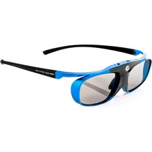 Hi-Shock Dlp Pro Mavi Cennet | Acer, Benq,largo,optoma,viewsonic,lg'den 3D Dlp Projektörler Için Dlp Link 3D Gözlük Deklanşör Gözlük  96-144Hz Şarj Edilebilir 32G Veri Kaybını Önleme Bağlantısı Mavi