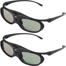2'li 3D Gözlük Paketi 144Hz 3D Aktif Deklanşör 3D Gözlük Şarj Edilebilir Rf 3D Tv, Projektörler, Rf 3D Dlp Bağlantı Projektörleri Için 3D Gözlük Acer Benq Optoma Viewsonic Lg