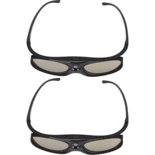 Eryue 144Hz Dlp-Link 3D Gözlük, Hafif ve Taşınabilir Dlp-Link Projektör Için Vivitek Destekli 3D Aktif Shutter Gözlük, Siyah