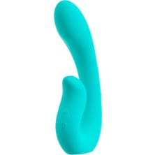 Beau Coeur Naira - 10 Titreşim Modu Içeren Güçlü Ikili Vibratör, Vücuda Ideal Şekilde Uyum Sağlar, Mavi Renkte