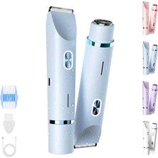 Sianova Bloomshave - Kadın Vücut Tıraş Makinesi, Hareket Halindeyken Taşınabilir Kompakt Tıraş Makinesi, Hassas Ciltler ve Mahrem Bölgeler Için Nazik Tıraş (Mavi)