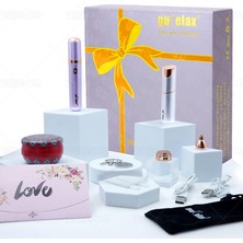 Kadınlar Için Epilasyon Cihazı Hediye Seti - Ağrısız Epilasyon Lüks Seti, En Son Elektrikli Epilatör Sistemi, 4 Yedek Başlıklı Taşınabilir Yüz Tüy Çıkarıcı, Kokulu Mum