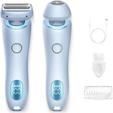 Generisch Arvenza Tıraş Makinesi, 2025 Yeni Arvenza Elektrikli Tıraş Makinesi, Arvenza Bikini Tıraş Makinesi, Çift Kafalı Islak & Kuru Elektrikli Tıraş Makinesi, 2'si 1 Arada Çok Fonksiyonlu(Mavi)