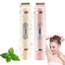 Qosigote Kadın Tıraş Makinesi, Rahat Elektrikli 2'si 1 Arada Kadın Tıraş Makinesi,çift Kafalı Tıraş Makinesi Kadınlar, Yüksek Verimli ve Hassas, Kablosuz USB Islak/kuru Epilatör (2 Adet)