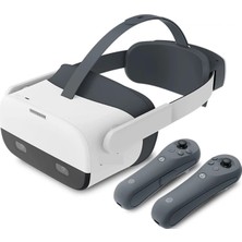 Drabex Vr Gözlükleri Sanal Gerçeklik Kablosuz 3D Akışı Vr Oyun Kulaklığı Kontrol Cihazı 64GB/128GB Vr Metaverse Vr Avatar (64GB)