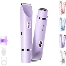 Sianova Bloomshave - Kadın Vücut Tıraş Makinesi, Hareket Halindeyken Taşınabilir Kompakt Tıraş Makinesi, Hassas Ciltler ve Mahrem Bölgeler Için Nazik Tıraş (Mor)