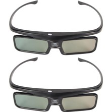 2 Adet Dlp 3D Gözlük, 144Hz Şarj Edilebilir 3D Aktif Deklanşör Gözlük Dlp Bağlantılı LCD Lens 3D Gözlük, Çeşitli 3D Teknolojisini Destekler Dlp Bağlantılı Projektörler