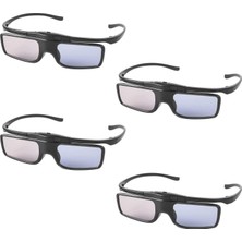 Cocar Rf 3D Gözlük, 3D Shutter Gözlük Şarj Edilebilir Rf 3D Tv'ler ve Projektörler Için Uygundur TDG-BT500A, SSG-5100GB, AN3DG40, 4'lü Paket