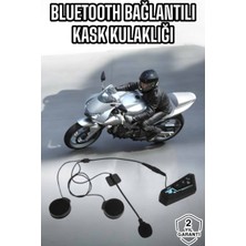 Kont Kask Kulaklığı Motosiklet Intercom Interkom Dinleme Konuşma Özellikli Su Geçirmez