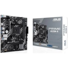 TKÇ Asus Prıme A520M-R Ddr4 5100MHZ 1xhdmı 1xm.2 Usb2.0 Matx Am4 (Amd Am4 5000/4000 /3000 Serisi Ile