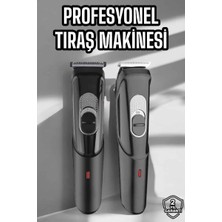 Kont Saç Sakal Vücut Şarjlı Kablosuz Tıraş Makinesi Profesyonel Paslanmaz Çelik