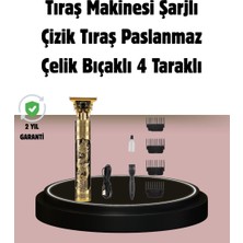 Kont Şarjlı Titanyum Bıçaklı Saç Kesme Makinesi