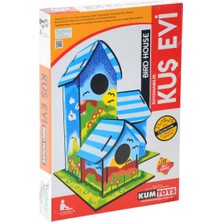 Poçi's World 5269 Kumtoys Boyanabilir 3'lü Kuş Evi - Bird House