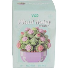 TKÇ P1251 Panlos Simülasyon Çiçek Serisi 270 Parça Block Oyuncak