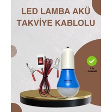 Kont 12V LED Ampul Timsah Kıskaçlı Taşınabilir Aydınlatma