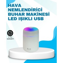 Kont LED Işıklı Sessiz Masaüstü Nemlendirici – 3 Buhar Modu