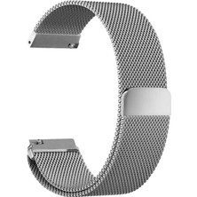Kont 22MM Gear S3 Watch 4 -Gt2 GT2E 46MM Kayışkordon Metal Milano LOOP-(5775)