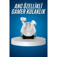 Kont Oyuncu Kulaklığı Mikrofonlu Gürültü Engelleme Gecikme Önleyici Bluetooth Kulaklık