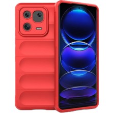 Ve Kırmızı Xiaomi Mi 13 Pro ile Uyumlu Love Serisi Darbeye Dayanıklı Kamera Korumalı Silikon Kılıf