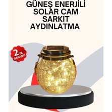 Kont Dekoratif Solar Cam Şişe LED Lamba Gün Işığı Renk