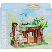 Poçi's World KP28021 Keeppley Lovely Street - Ash Cat Milk Tea Shop 411 Parça Yapım Seti