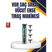 Kont Vgr V-695 Profesyonel Tıraş Makinesi Seramik Bıçaklı Turbo Güçlü Motor