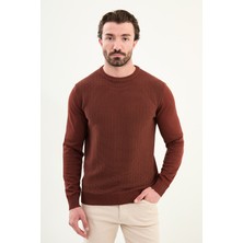 MCR Desenli Slim Fit Bisiklet Yaka Erkek Triko Kazak