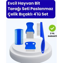 Kont Evcil Hayvan Bakımı Için Dayanıklı ve Çok Amaçlı Tarak Seti (4 Parça)