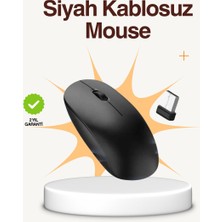 Kont Kablosuz Sessiz Mouse – Ayarlanabilir Dpı ve USB Bağlantılı