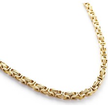 Akın Trend Gold Çelik Kral Zincir Erkek Kolye