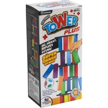 TKÇ 7317 Renkli Plus Tower Süper Denge Oyunu 54 Adet -Totteriq