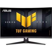 Verto 31.5 Asus Tuf Gamıng VG32VQM5B 0.5ms 250MHZ 2xhdmı 1xdp Fhd 1920X1080 Hoparlör Flıcker Free Curved Vesa Siyah