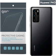 Kont Gor Huawei P40 Kamera Korumalı Ultra Slim Silikon KILIF-(5775)