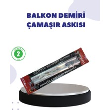 Kont 25X60 Balkon Askılığı Kare Demir Uyumlu Hava Dayanıklı Çamaşır Askısı