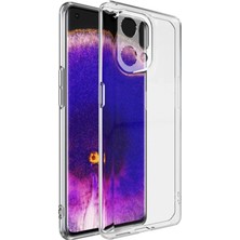 Kont Ally Oppo Find X5 Kılıf Kamera Korumalı Ultra Ince Şeffaf Silikon KILIF-(5775)