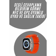 Kont Yeni Nesil Akıllı Saat Android ve Ios Uyumlu 49 mm Nfc Özelliği Gps Takibi