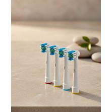 Kont Renk Halkalı Aile Tipi Diş Fırçası Yedek Başlığı 4’lü Paket